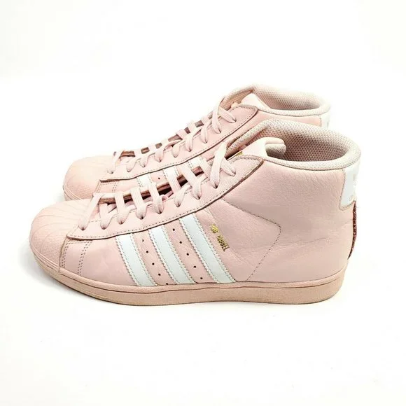 Adidas Pro Model Youth Shoes Size 7 Pink Gold Sneaker Womens Size 9 EU 40 CQ0621 - Picture 4 of 10